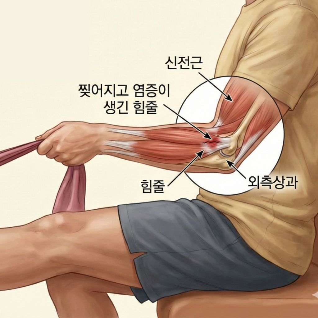 테니스 엘보의 발생기전 및 병태생리