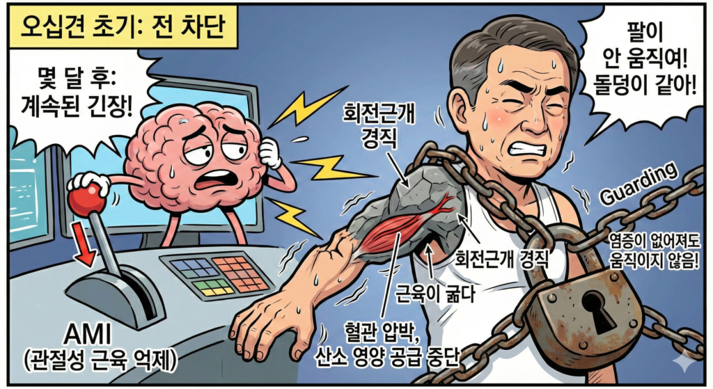 오십견에서 나타나는 근육의 에너지 위기(energy crisis)