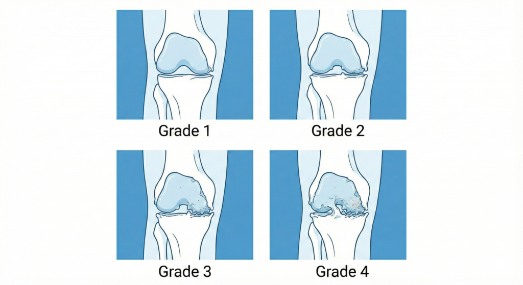 무릎 관절염에서 K-L grade 