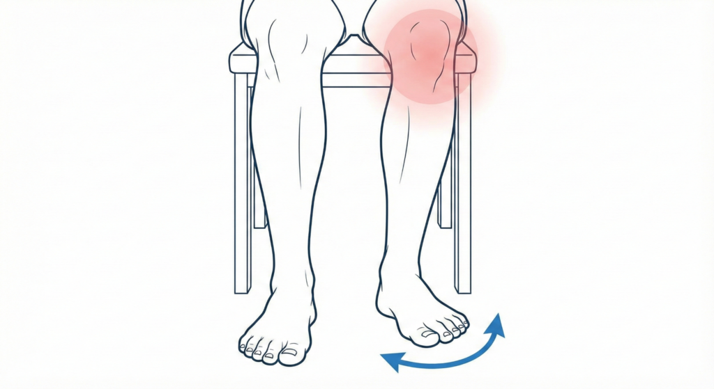 앉아서 발가락 돌리기 운동