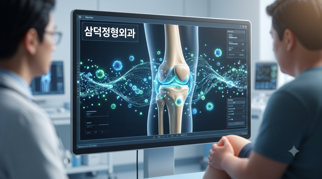 무릎 관절에 작용하는 비만 치료제의 모습
